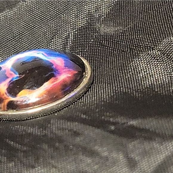 Eternal Flame Fiery Heart Cabochan Necklace - Picture 9 of 11